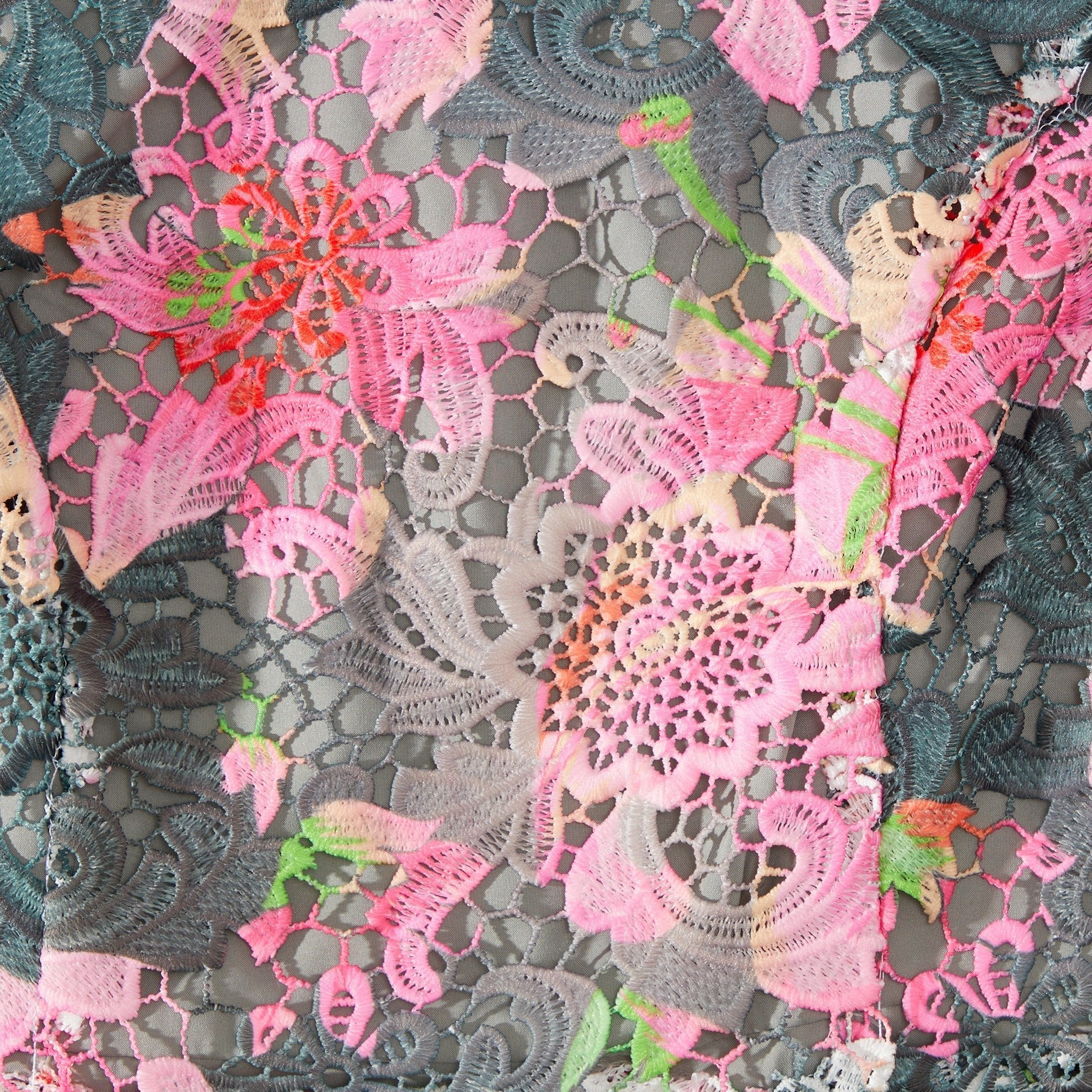 Pink Grey Floral