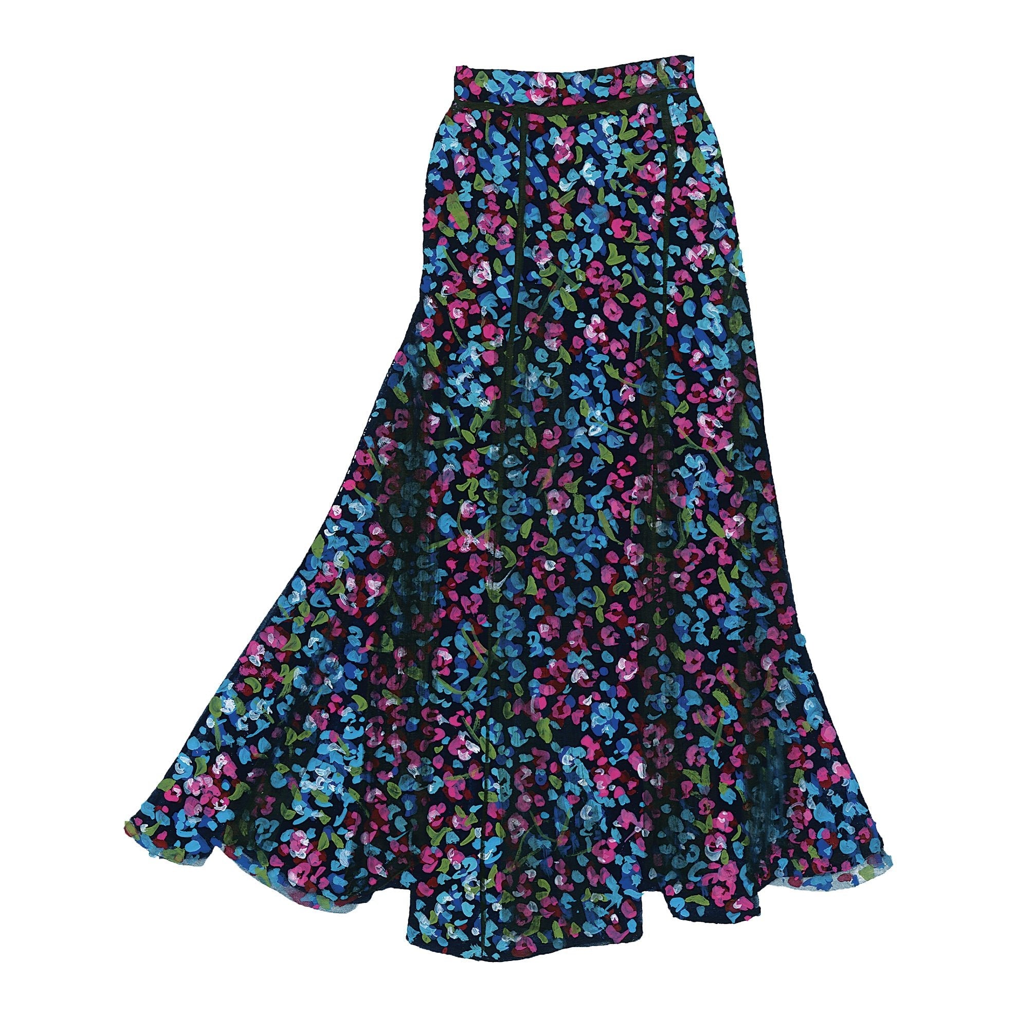 Blue Pink Floral