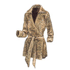 Gold Shimmer Wrap BlouseGold