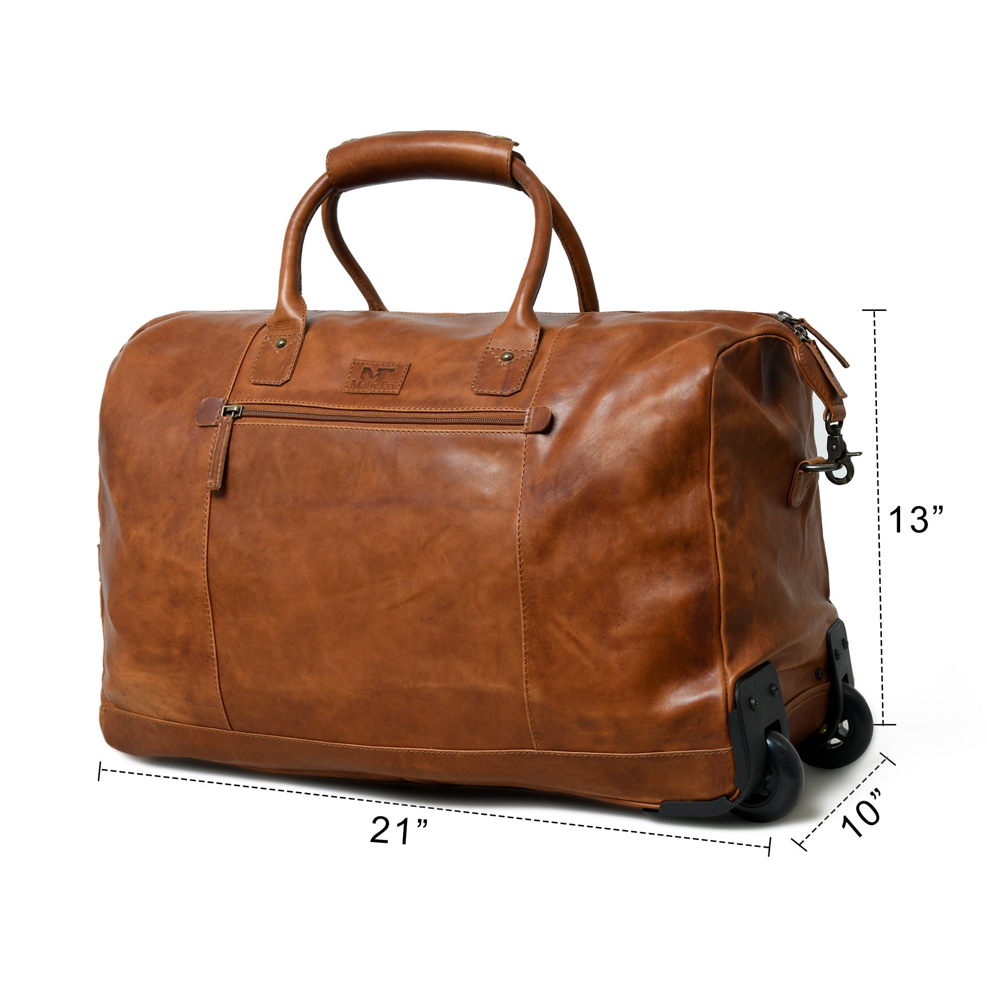 Harbor Leather Trolly Carry - On