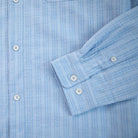 Let It Breathe Seersucker ShirtBlueberry