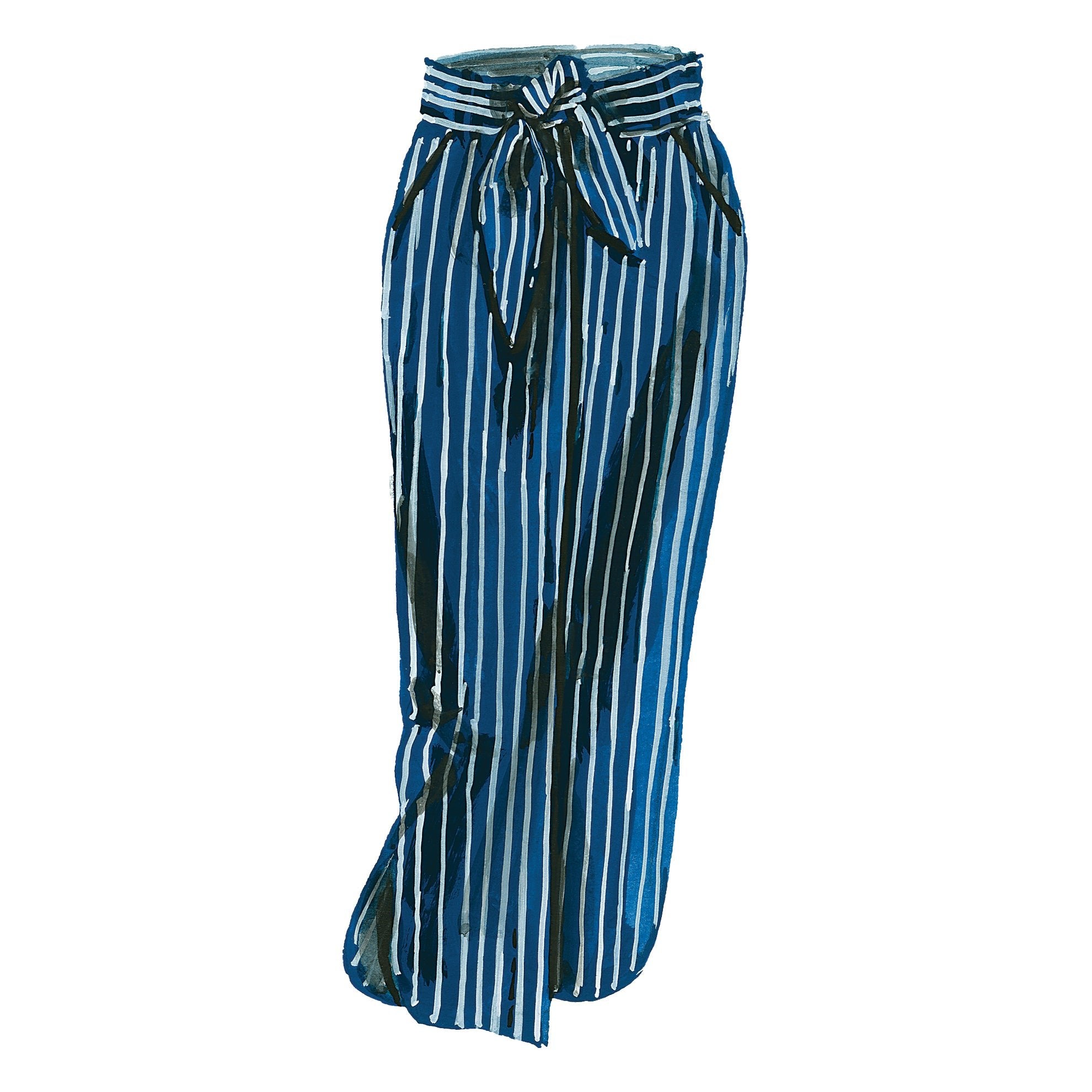 Navy Cream Stripe