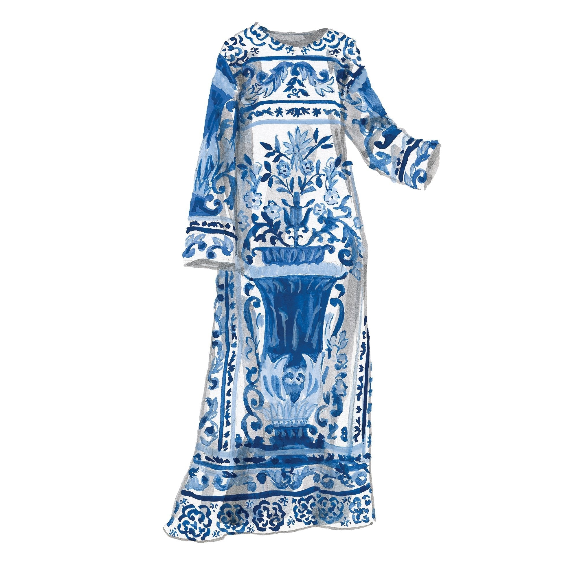 Blue White