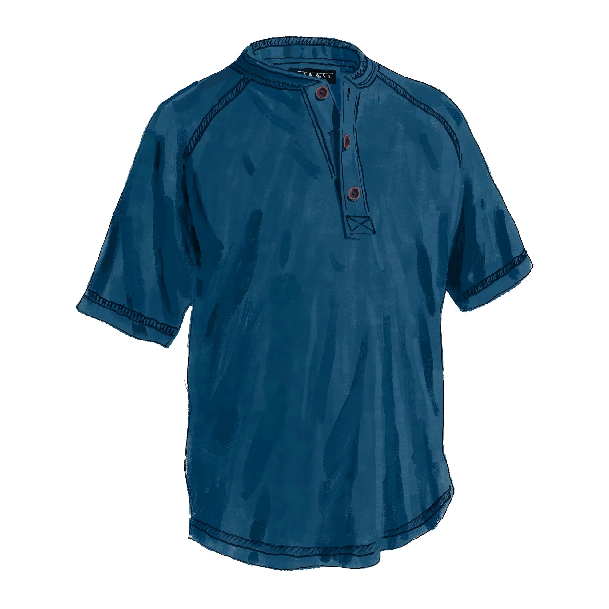 Oarsman Indigo HenleyDark Indigo