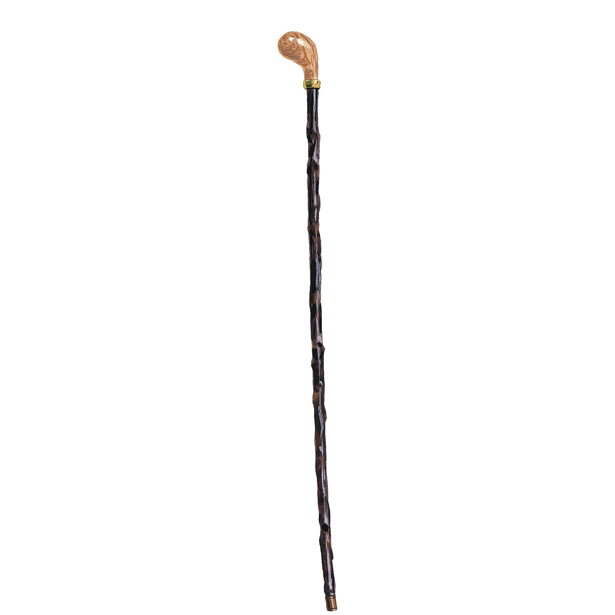 Pistol Grip Blackthorn CaneBlack/tan