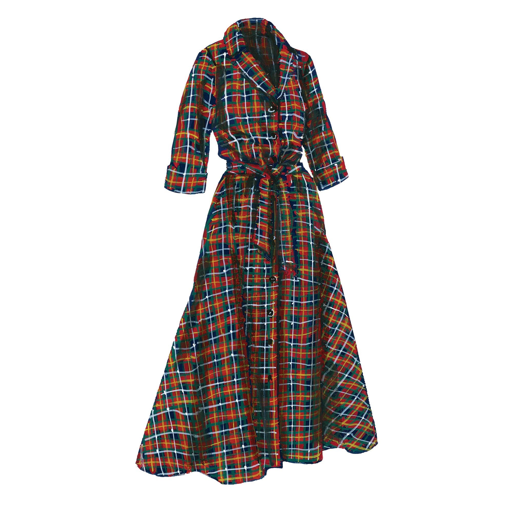 Red Navy Plaid