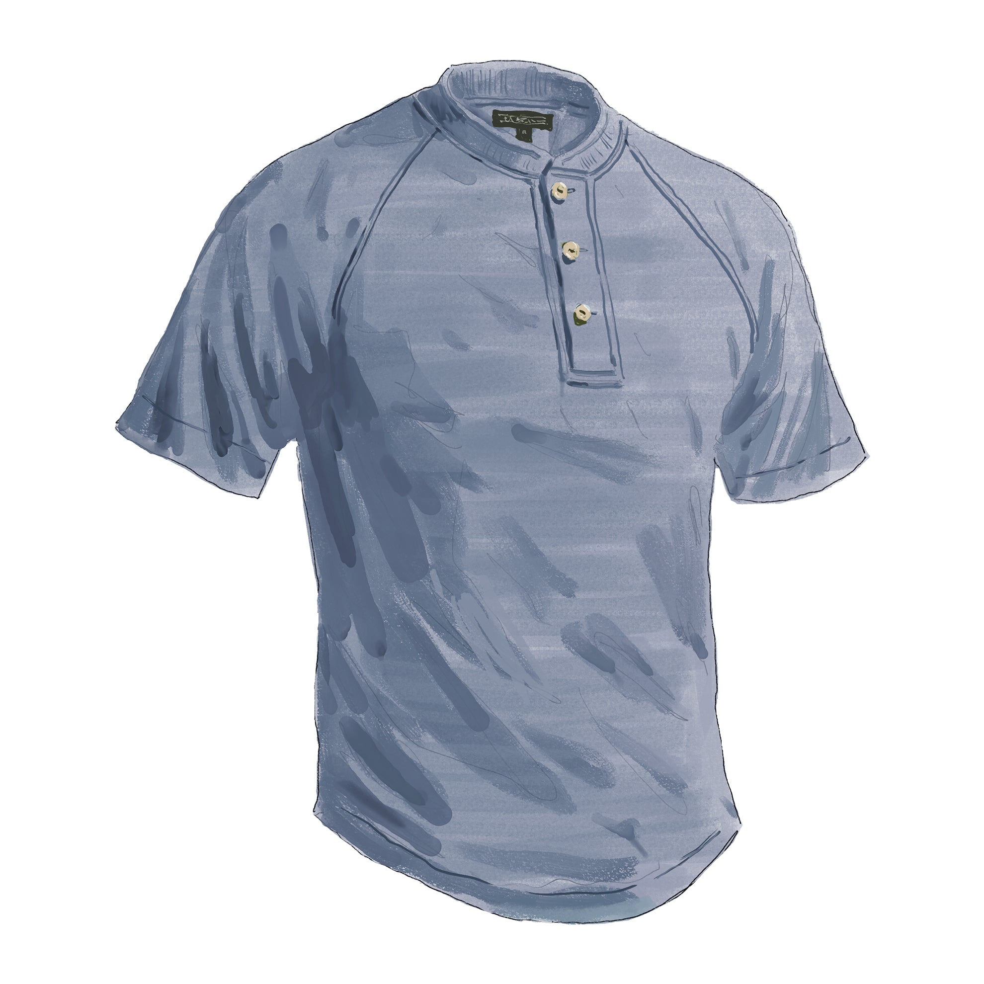 Sag Harbor Vintage HenleySteel Blue