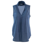 Sleeveless Polka - Dot BlouseNavy Dot