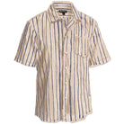 Striped Camp Collar ShirtBrown Stripe