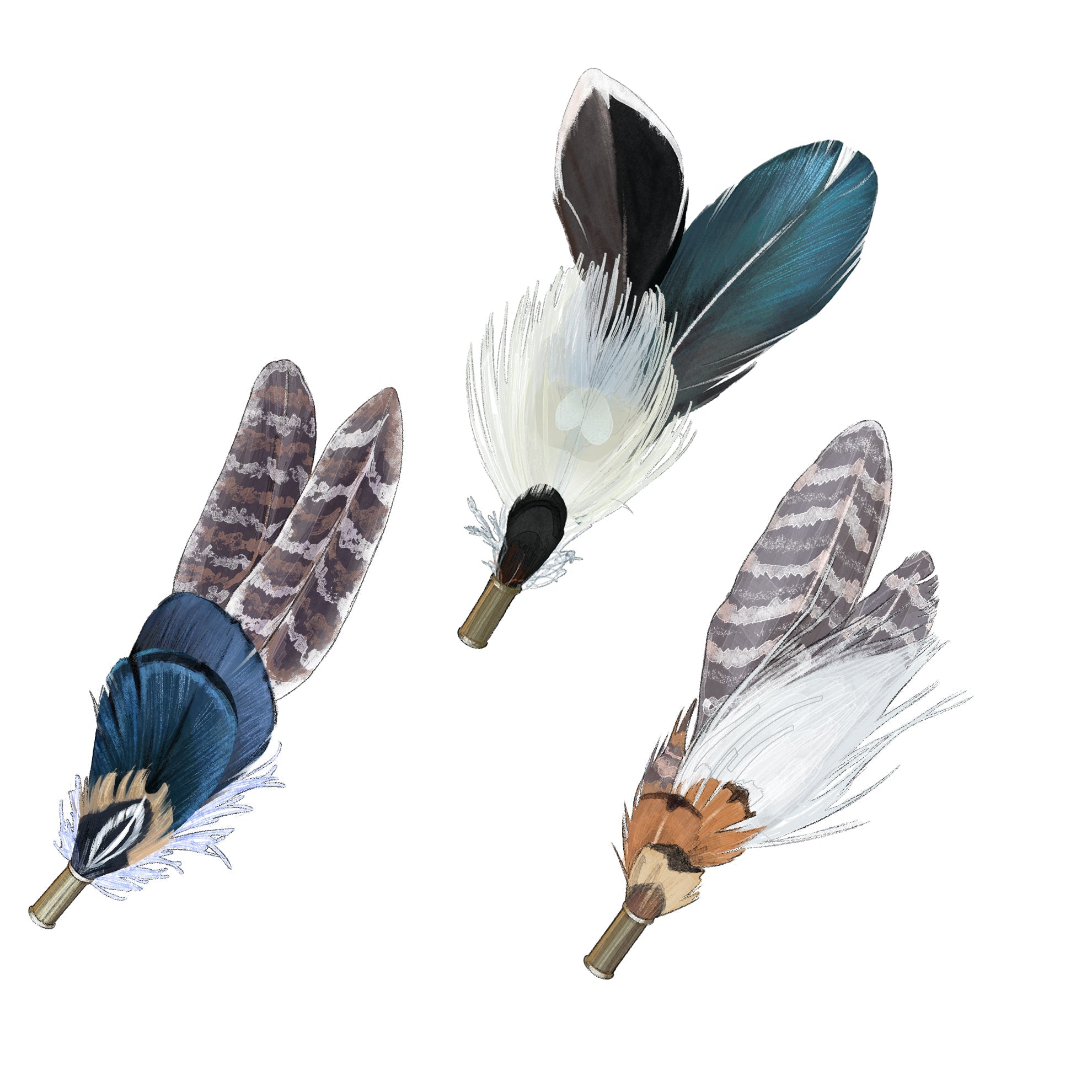 Telluride Feather Hat PinMulti