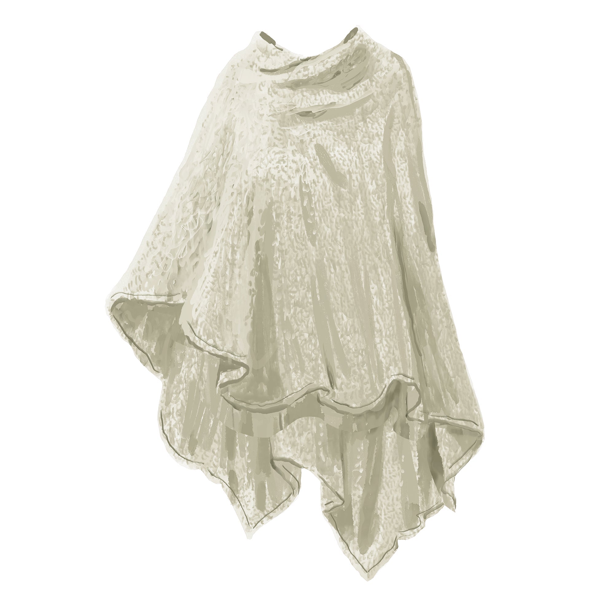 The Cashmere PonchoOatmeal