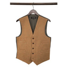 The Front Page Tweed VestMulti Tan