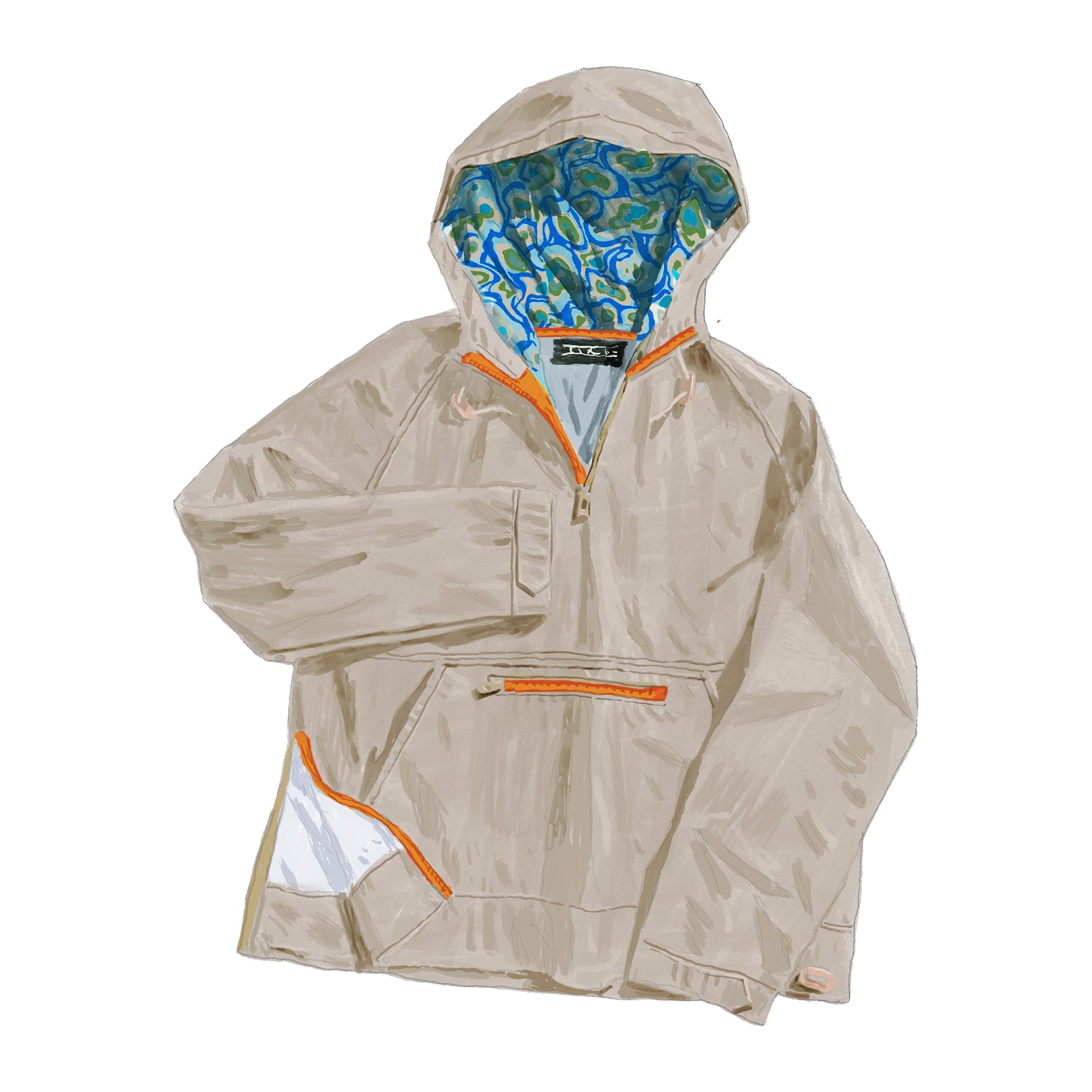 The Pigment Print AnorakRock