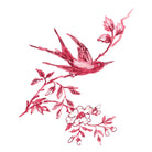 Toile Print DressRed