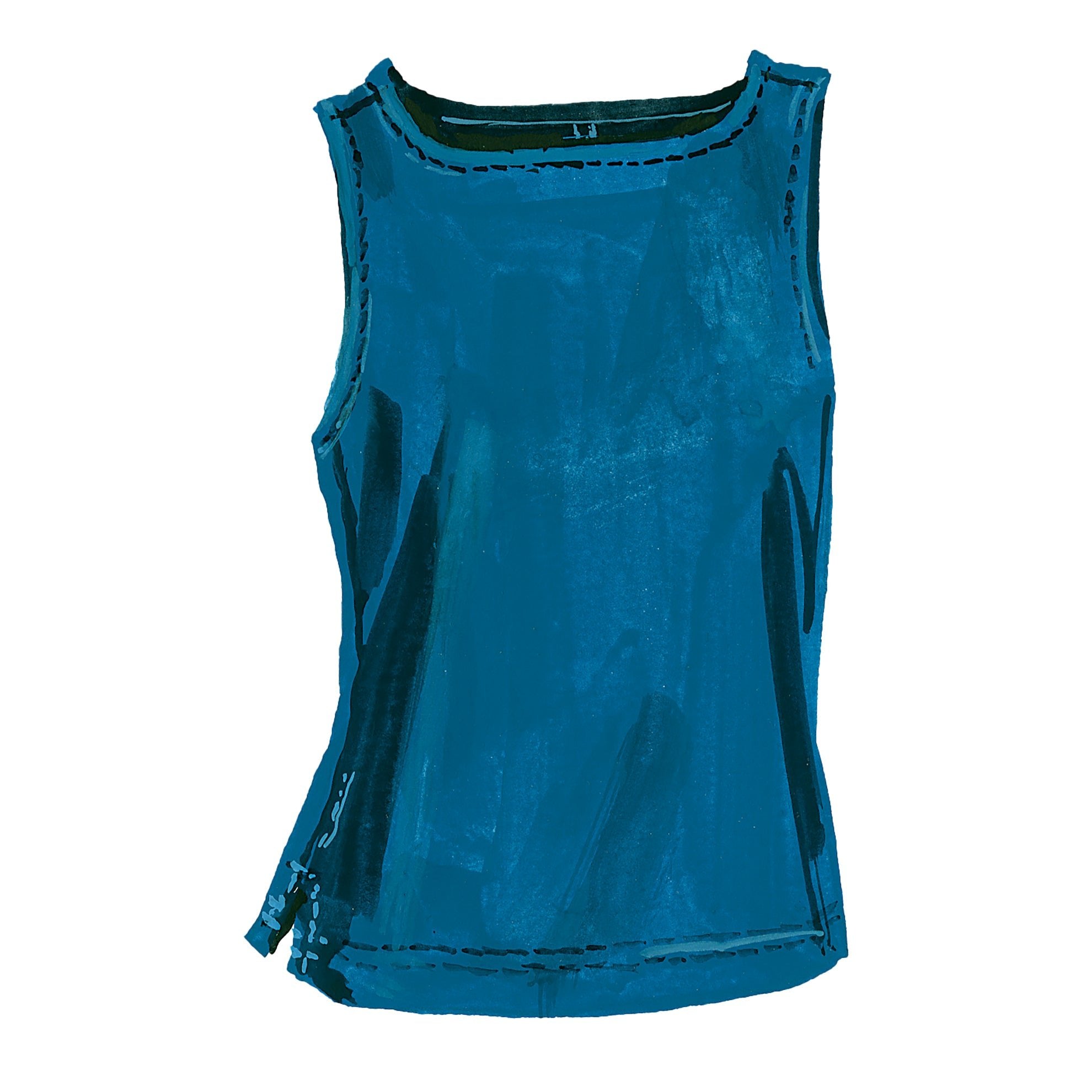 Without Confusion Indigo Knit TopDark Indigo